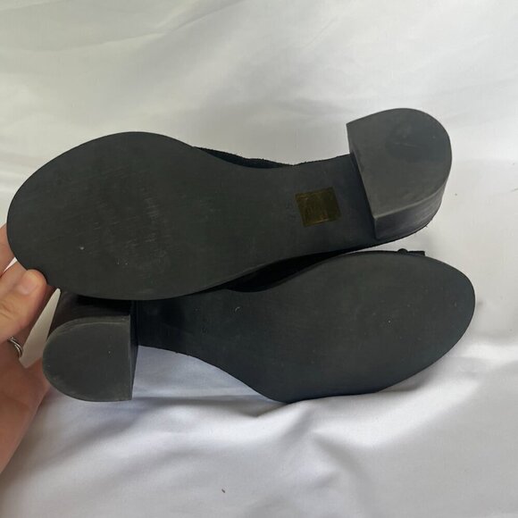 Jeffery Campbell lace up black heeled ankle boots size 7.5 - Picture 4 of 7